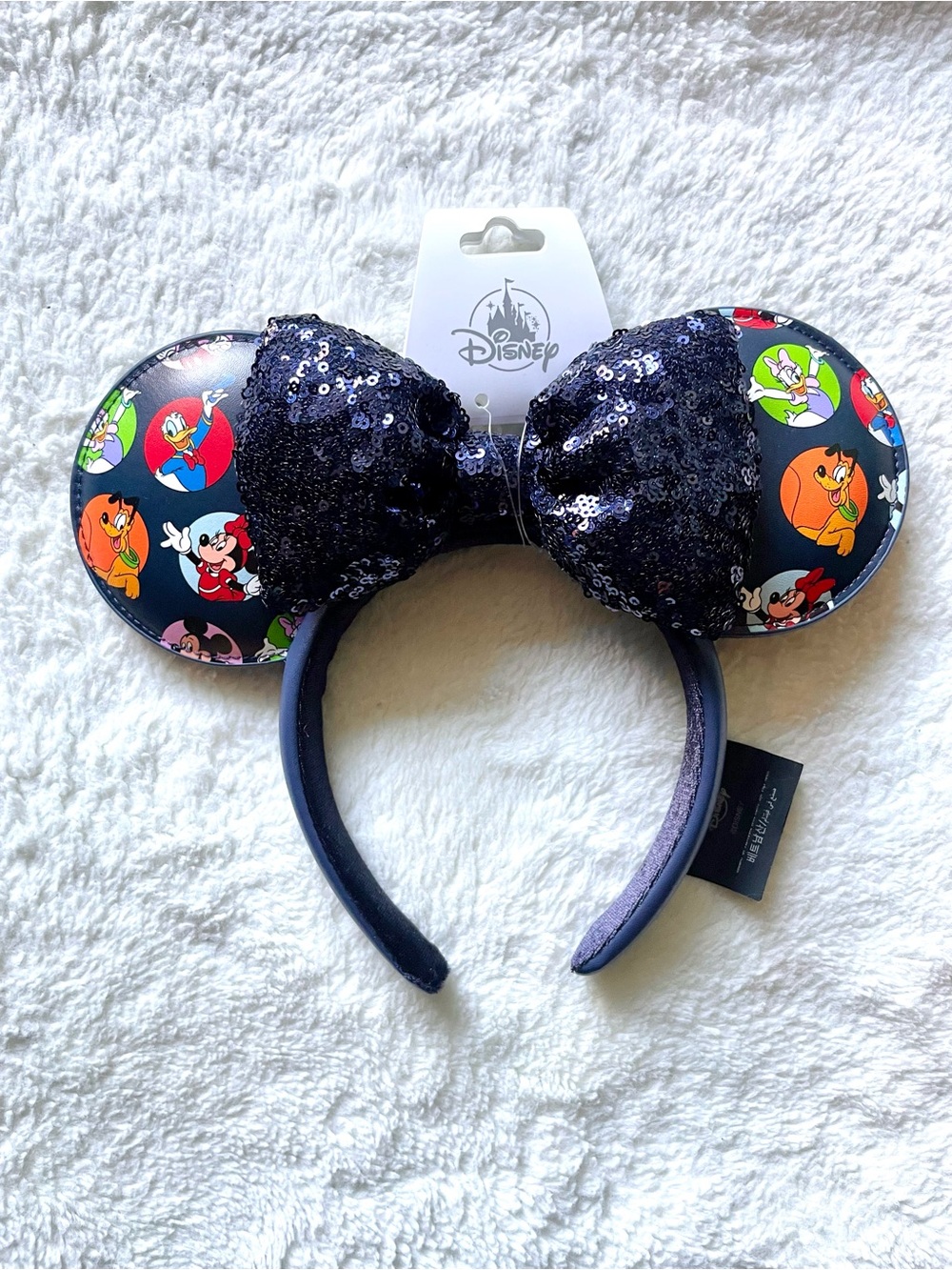 Disney Parks Mickey & Friends Sequin Bow Ears Headband